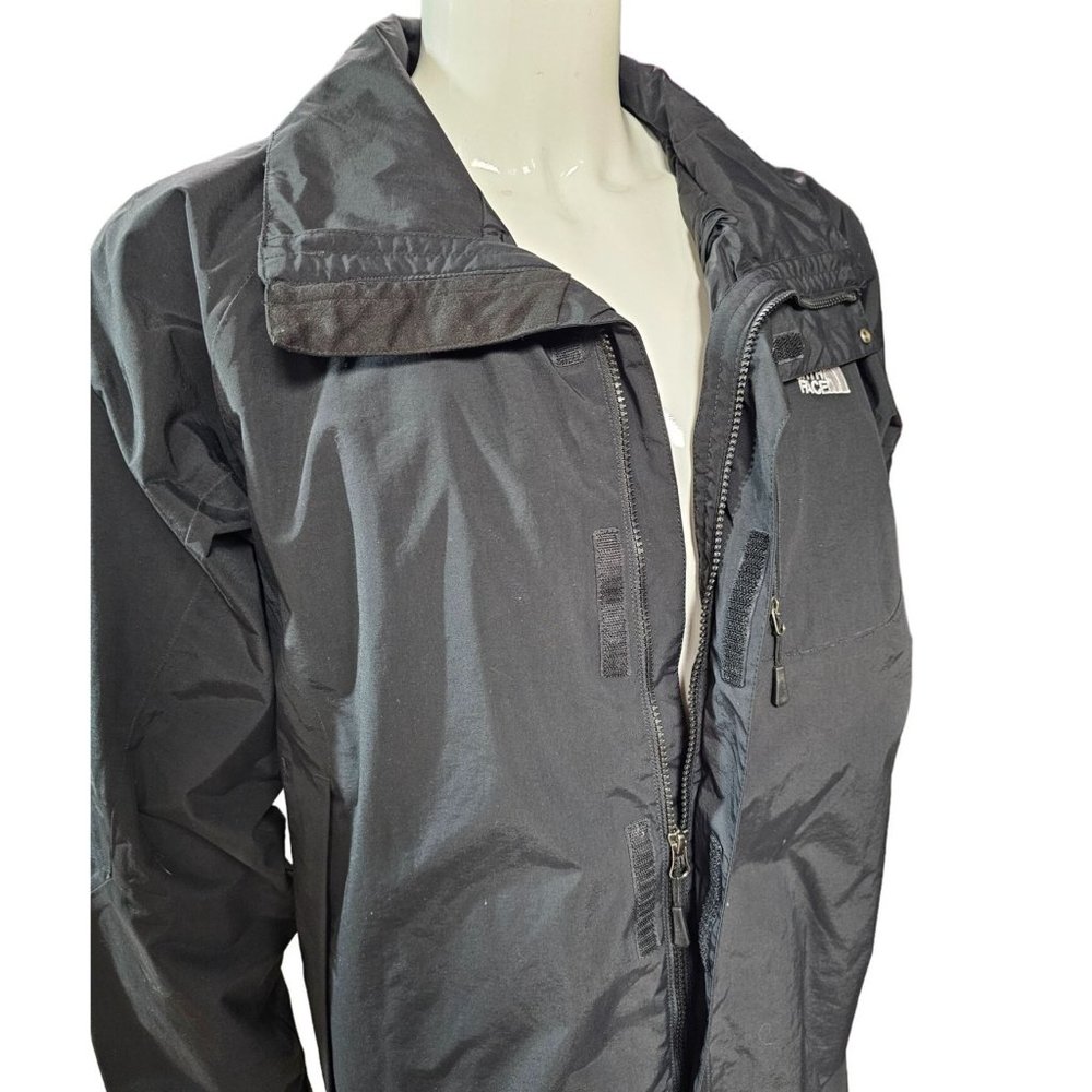 The North Face Men's Black Lightweight Jacket with Drawstring Bottom Hem, Size L - Picture 2 of 8